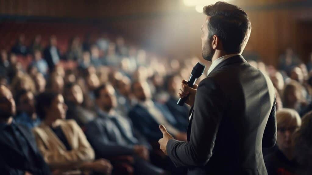 person holding speech official event 23 2151054194